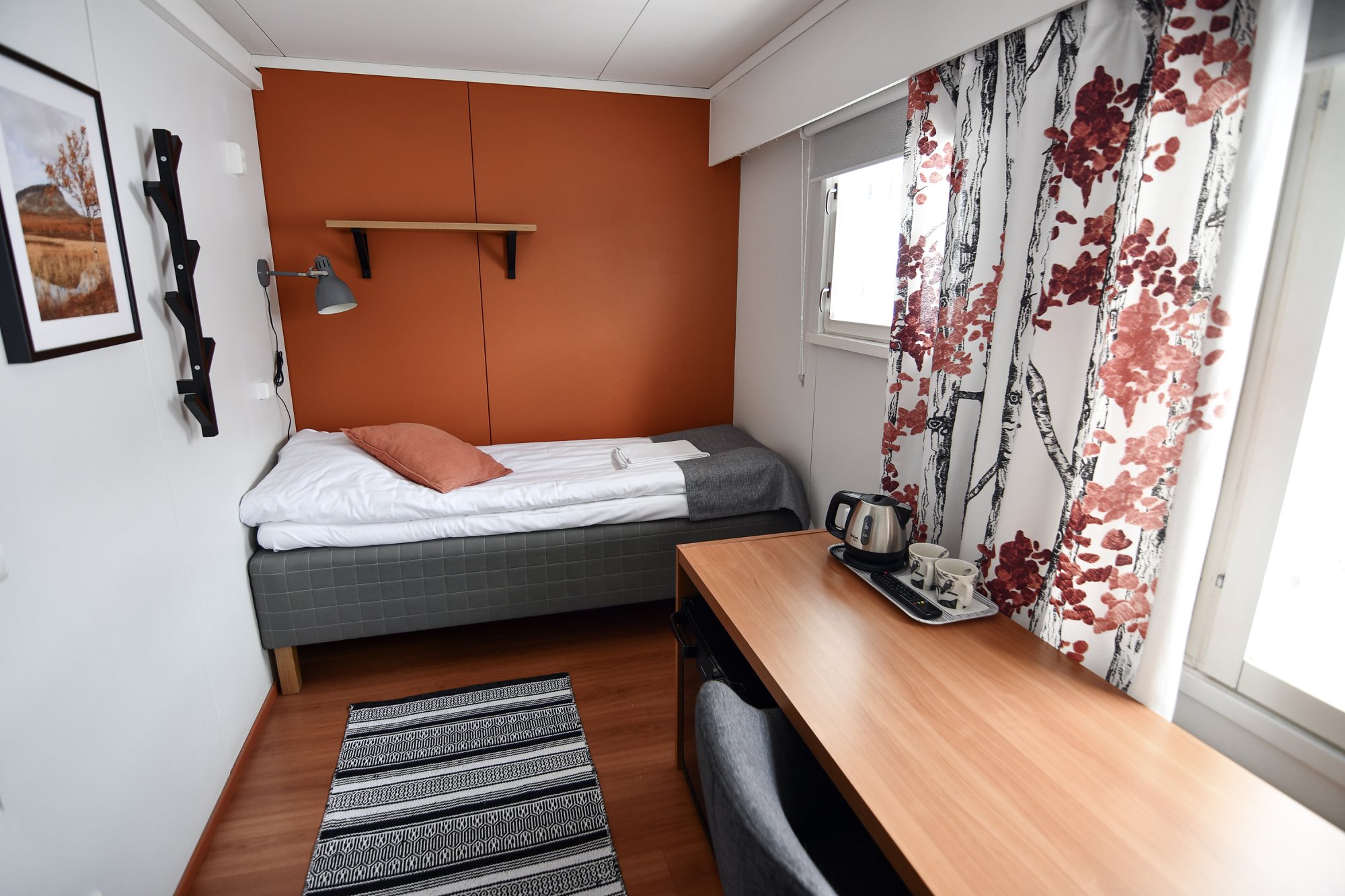 cozy and affordable twin room at Kilpisjärven Retkeilykeskus